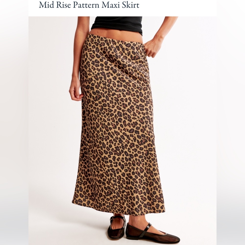 Abercrombie Leopard Maxi Skirt Size XL